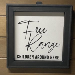 Free Range Children Reversed Canvas